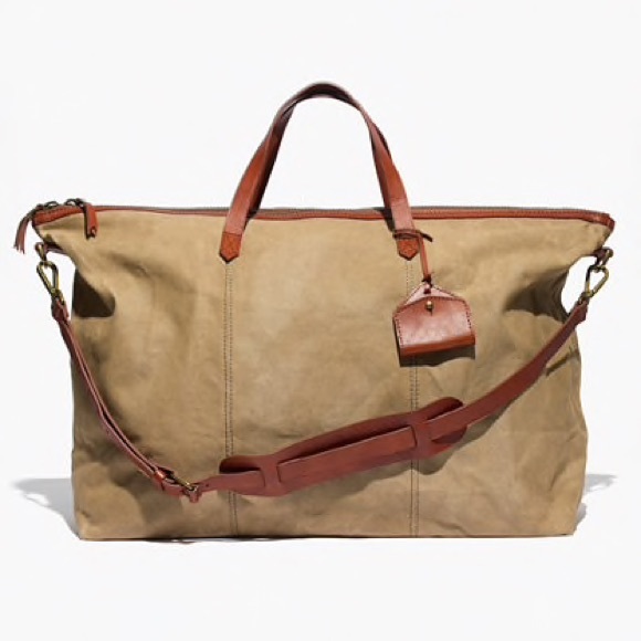 Madewell Handbags - Madewell Transport Weekender in Canvas